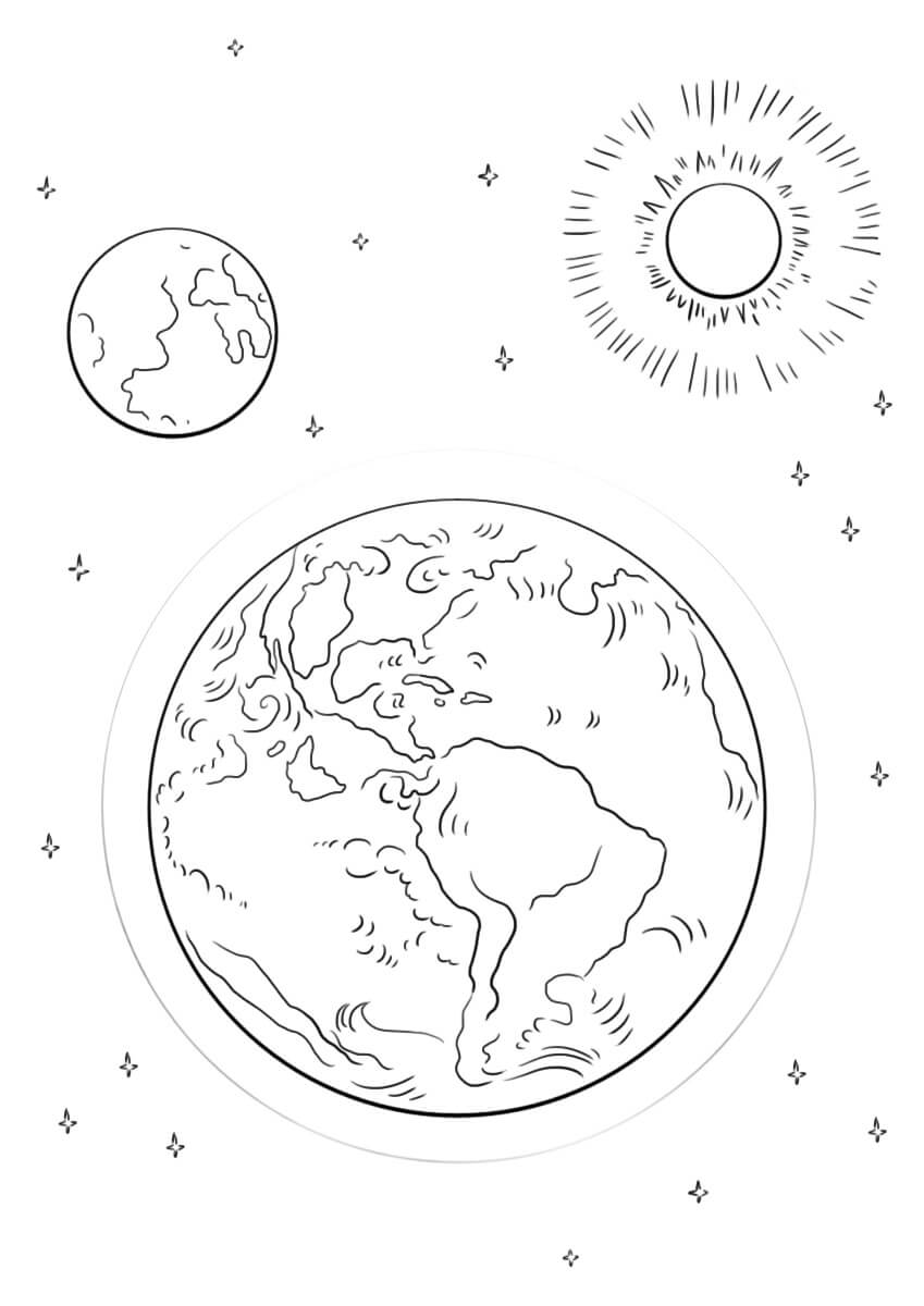 Aarde Maan en Zon