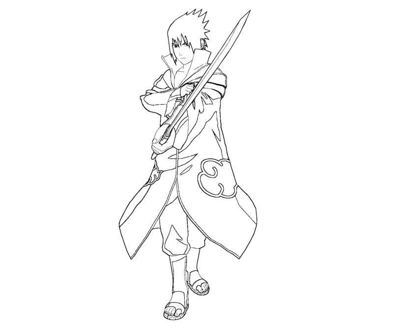 Akatsuki Sasuke met zwaard