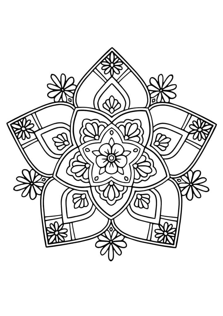 Bloemen Mandala - Afbeelding 5