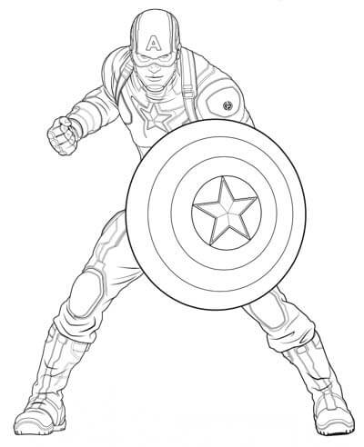 Captain America vecht