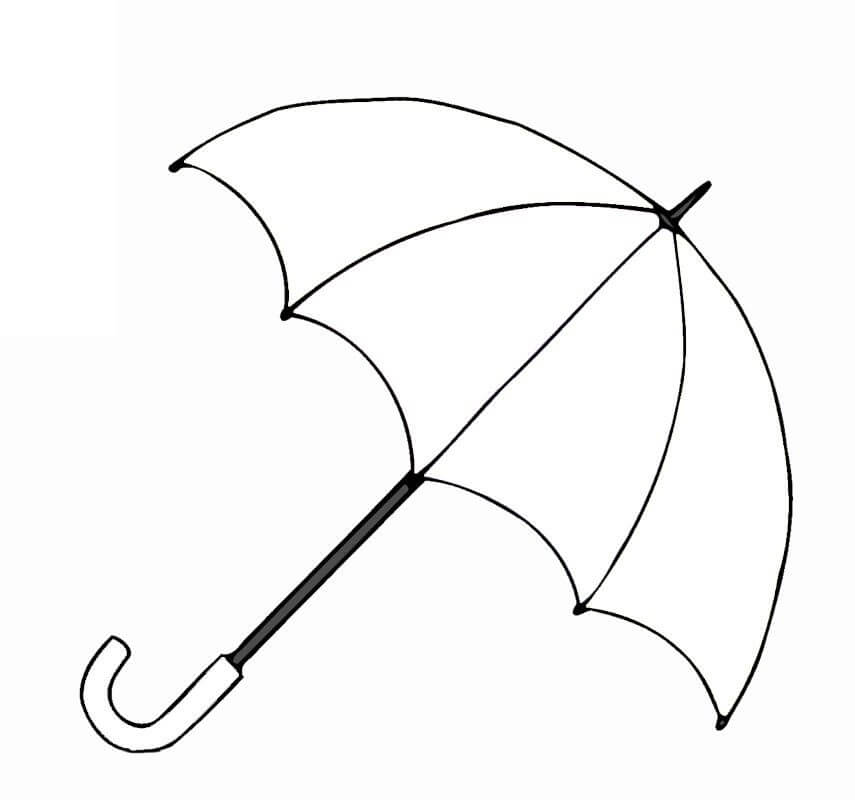 Eenvoudige paraplu