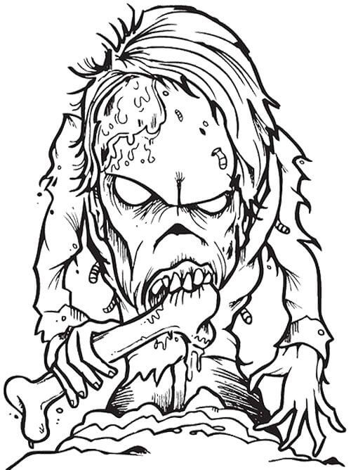 Enge zombie die bot eet