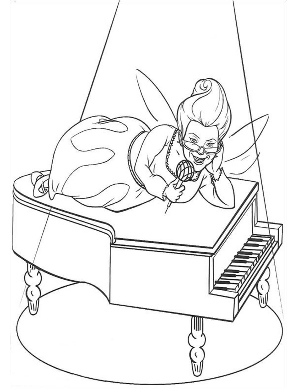 Fairy Godmother op piano