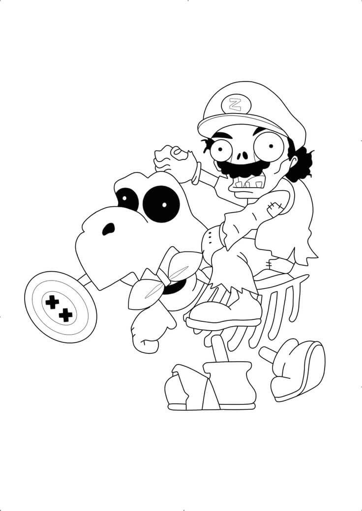 Grappige Mario Zombie
