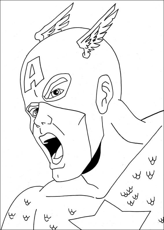 Het gezicht van Captain America