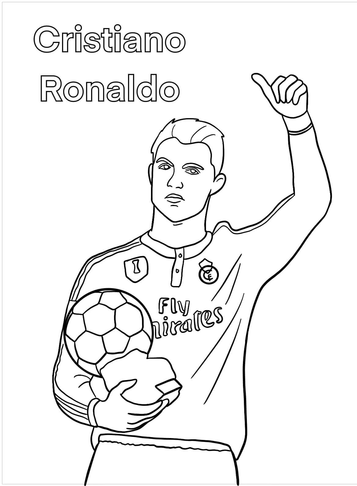 Het gezicht van Cristiano Ronaldo
