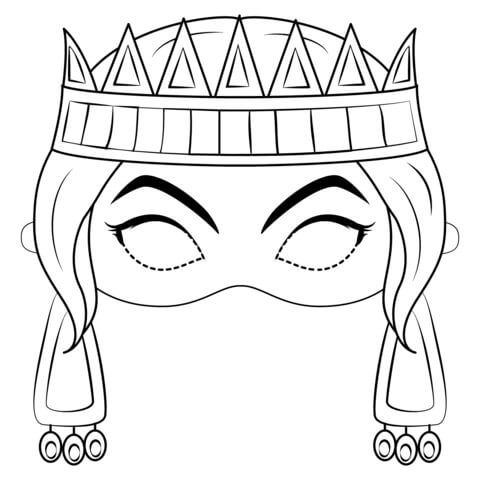 Koningin masker