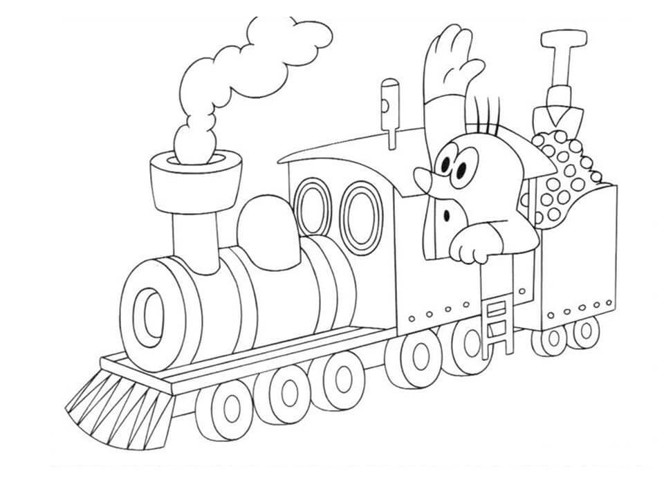 Krtek en Bunny Train