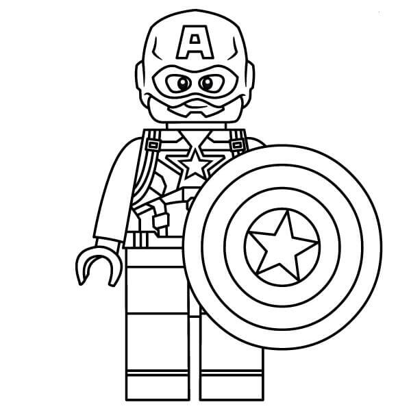 Lachende Lego Captain America