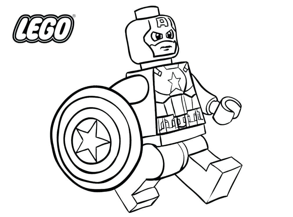 Lego Captain America wandelen