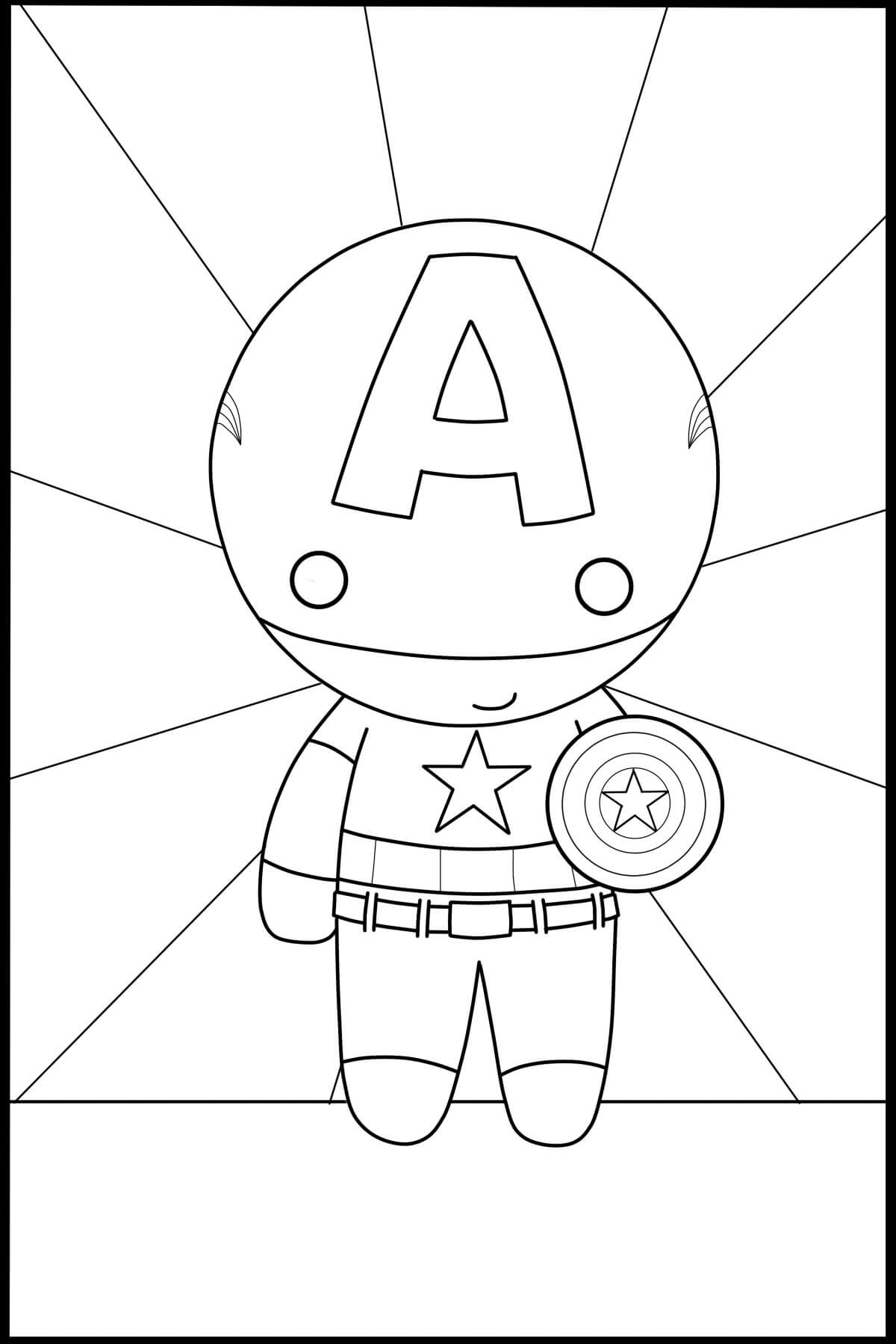 Leuke Chibi Captain America
