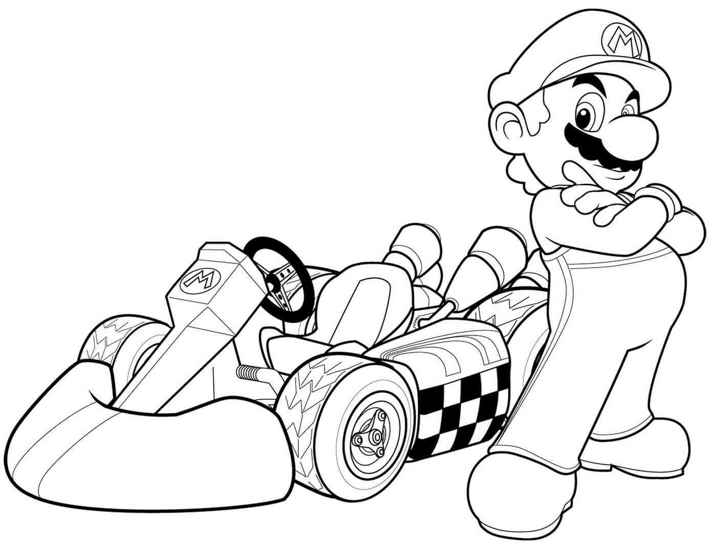 Mario in Mario Kart Wii