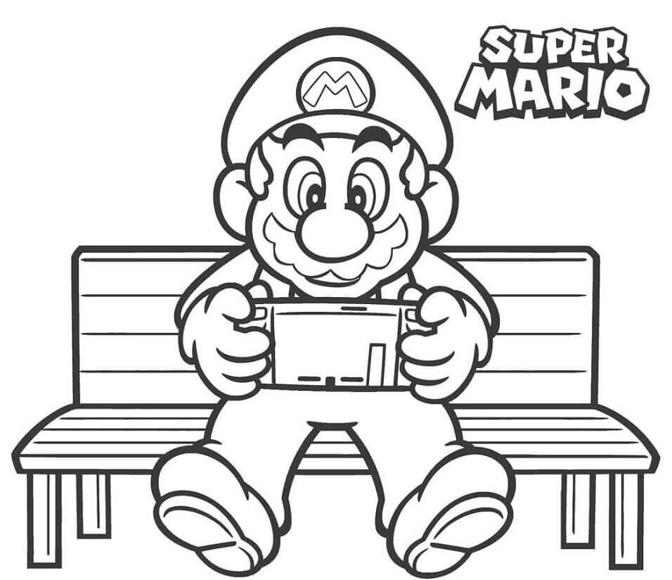 Mario speelt spel