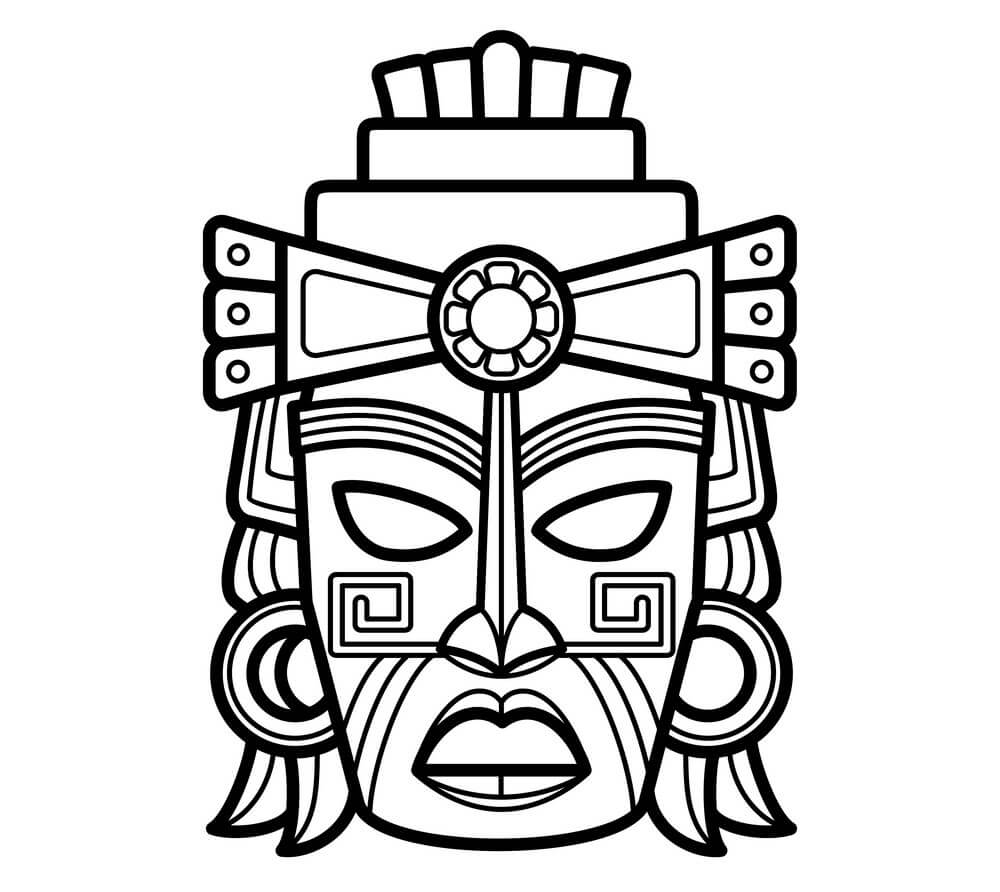 Mexicaans Afrikaans Azteeks masker
