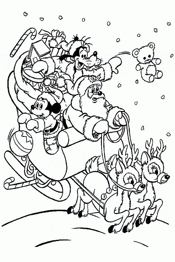 Mickey Mouse en de Kerstman