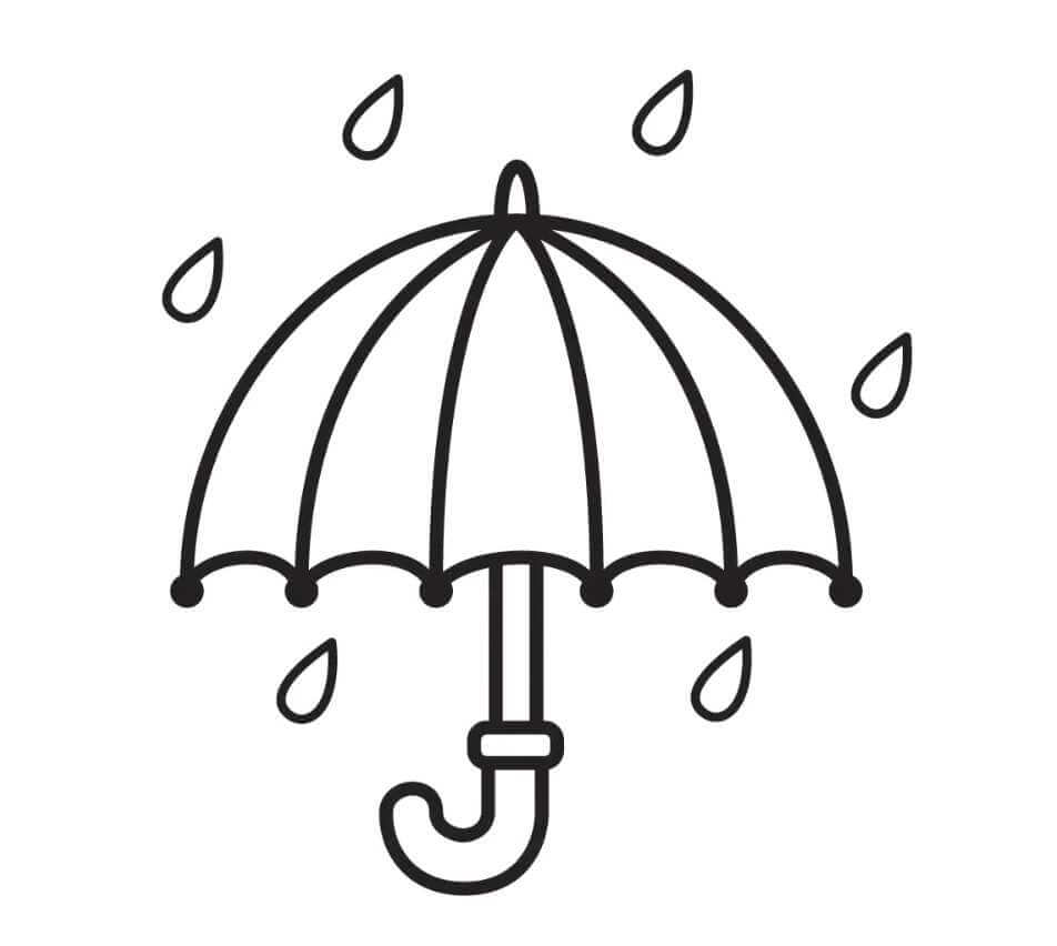 Paraplu in de regen