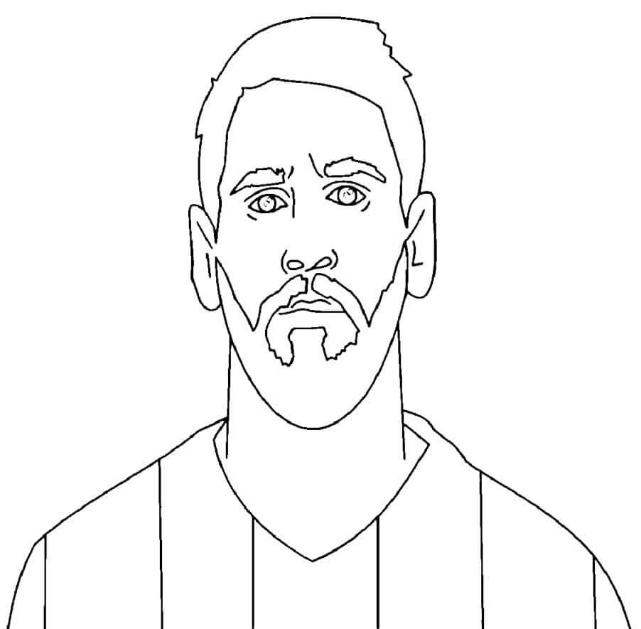 Portret van Lionel Messi