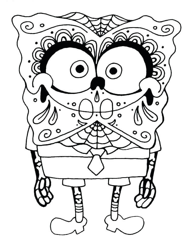 SpongeBob skelet kostuum