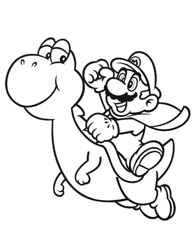 Super Mario met Yoshi
