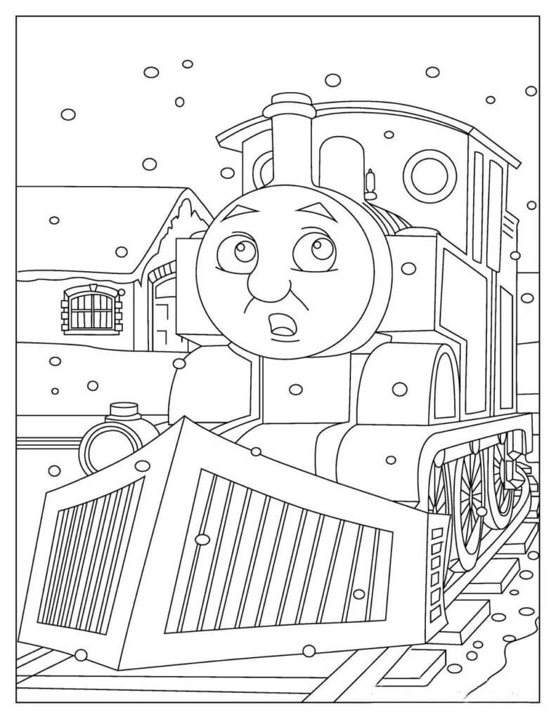 Thomas Train in Winter