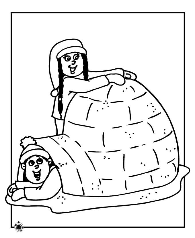 Twee meisjes met iglo