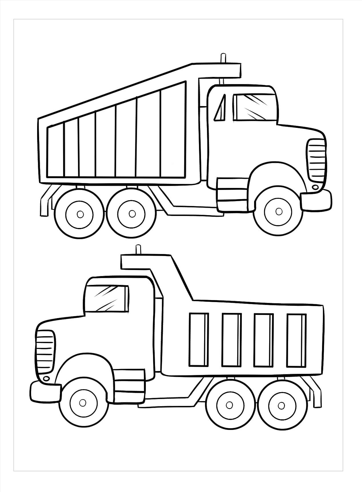 Twee Vrachtwagens