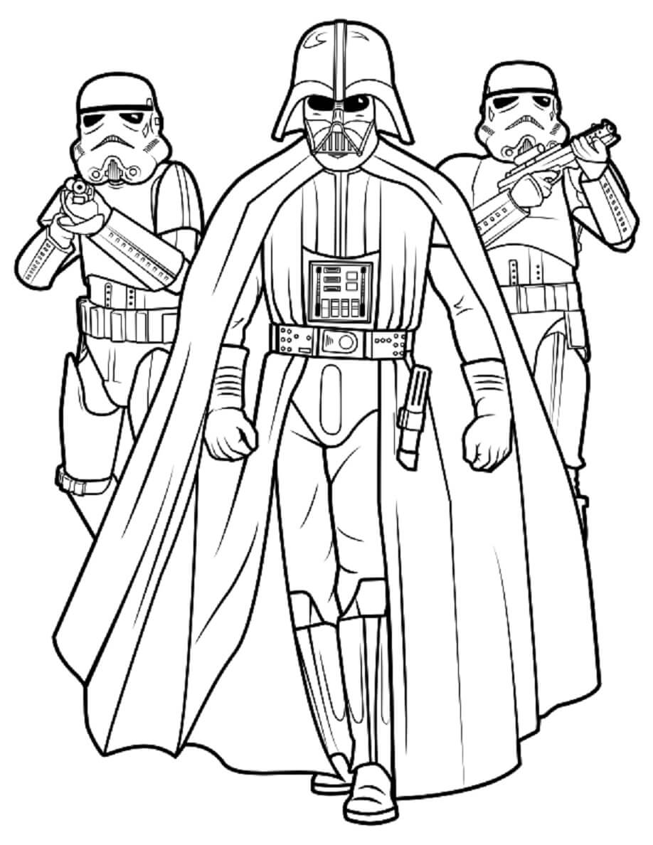Darth Vader en twee Boba Fett