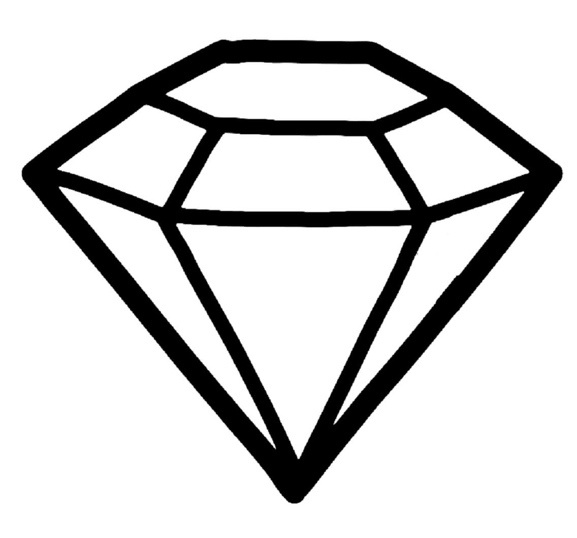 Eenvoudige diamant
