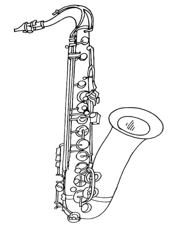 Eenvoudige saxofoon