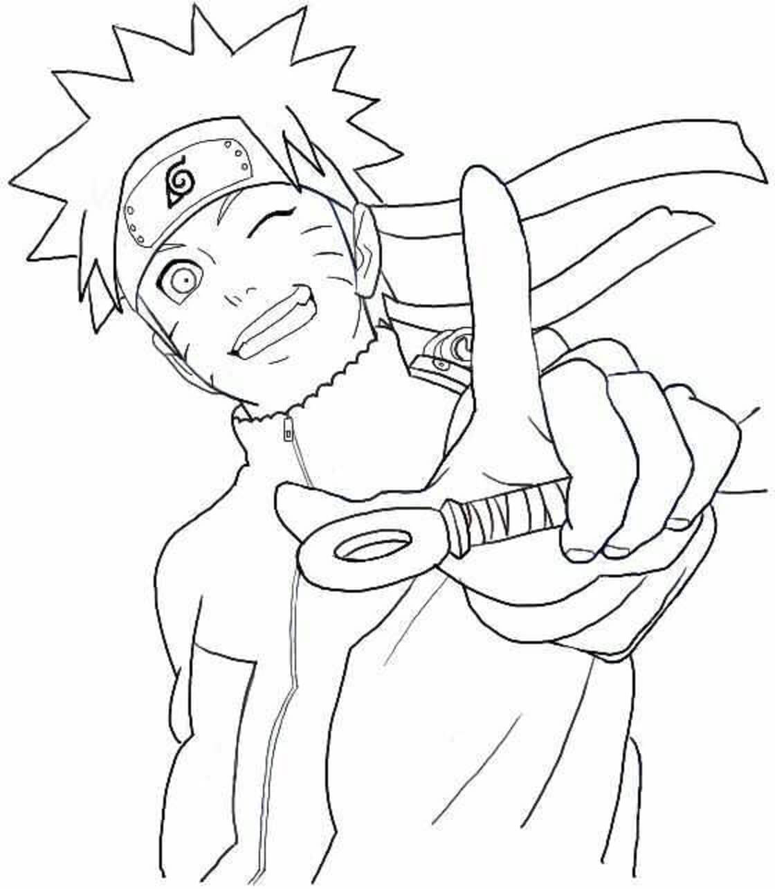 Grappig Naruto-gezicht