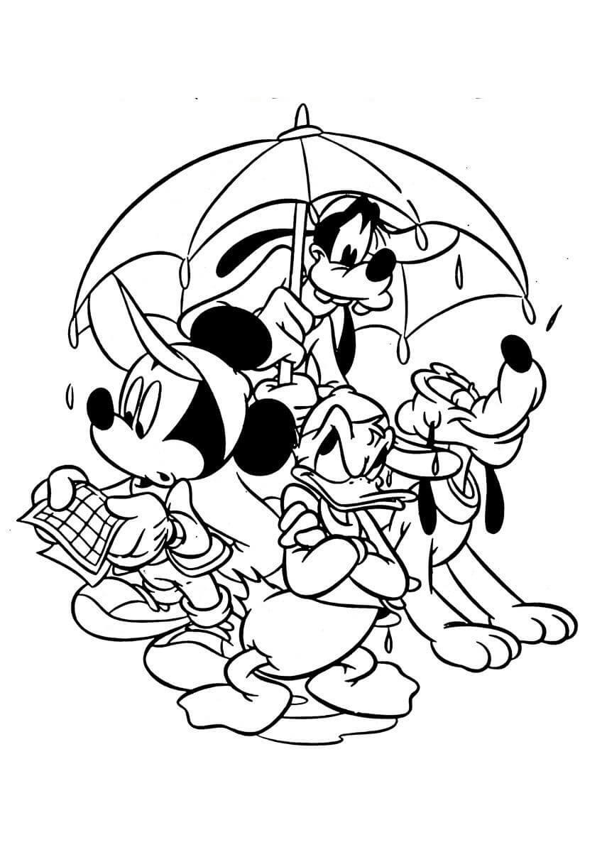 Grappige Mickey Mouse en zijn vrienden