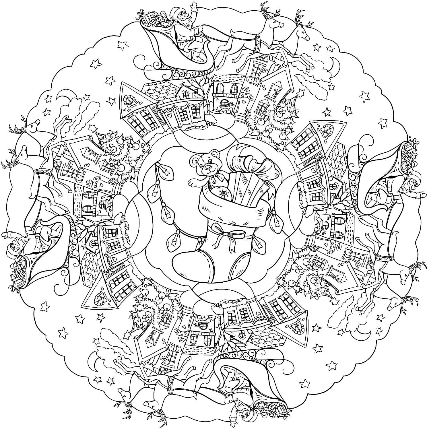 Kerst Mandala - Afbeelding 11