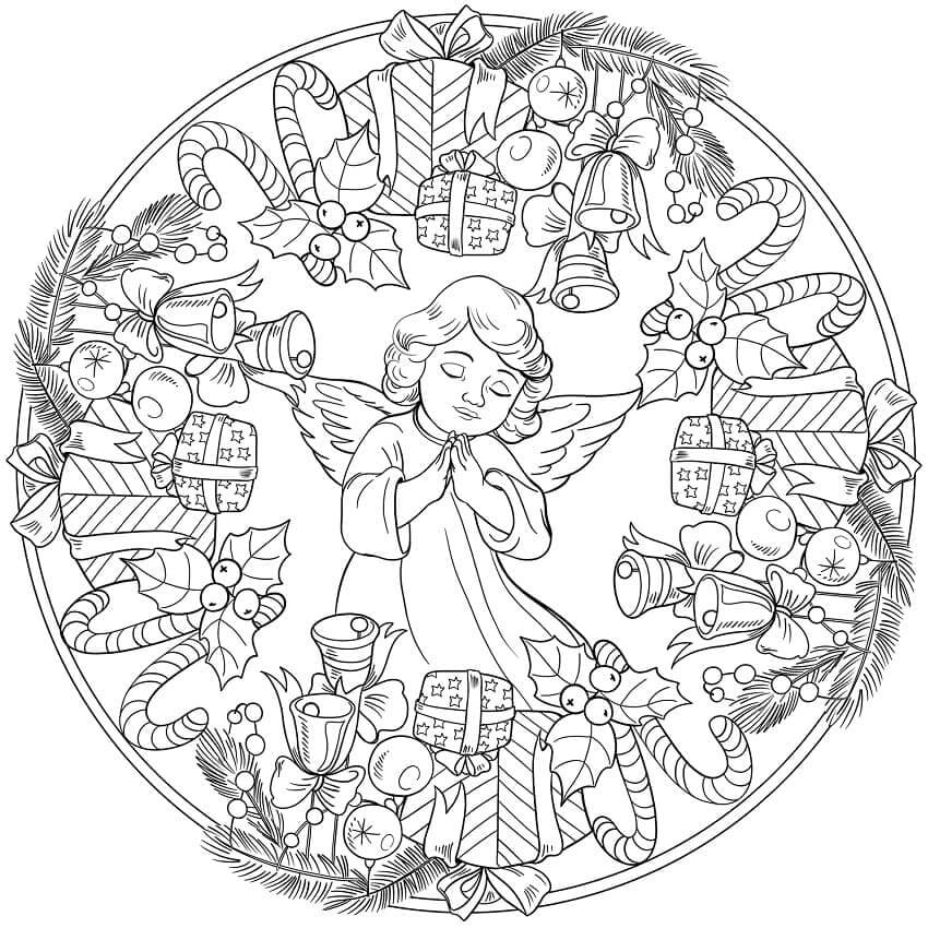 Kerst Mandala - Afbeelding 3