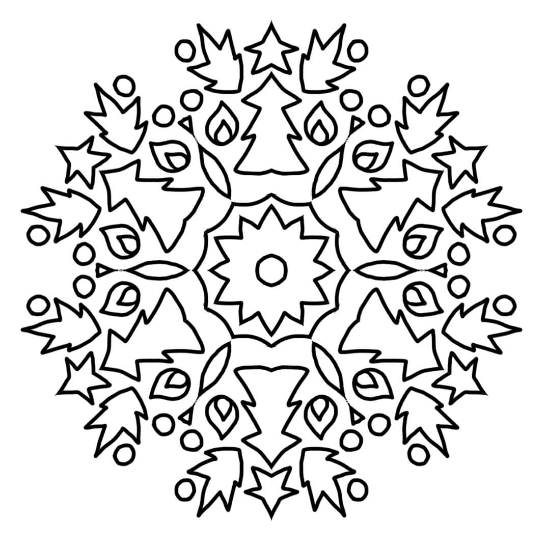 Kerst Mandala - Afbeelding 9