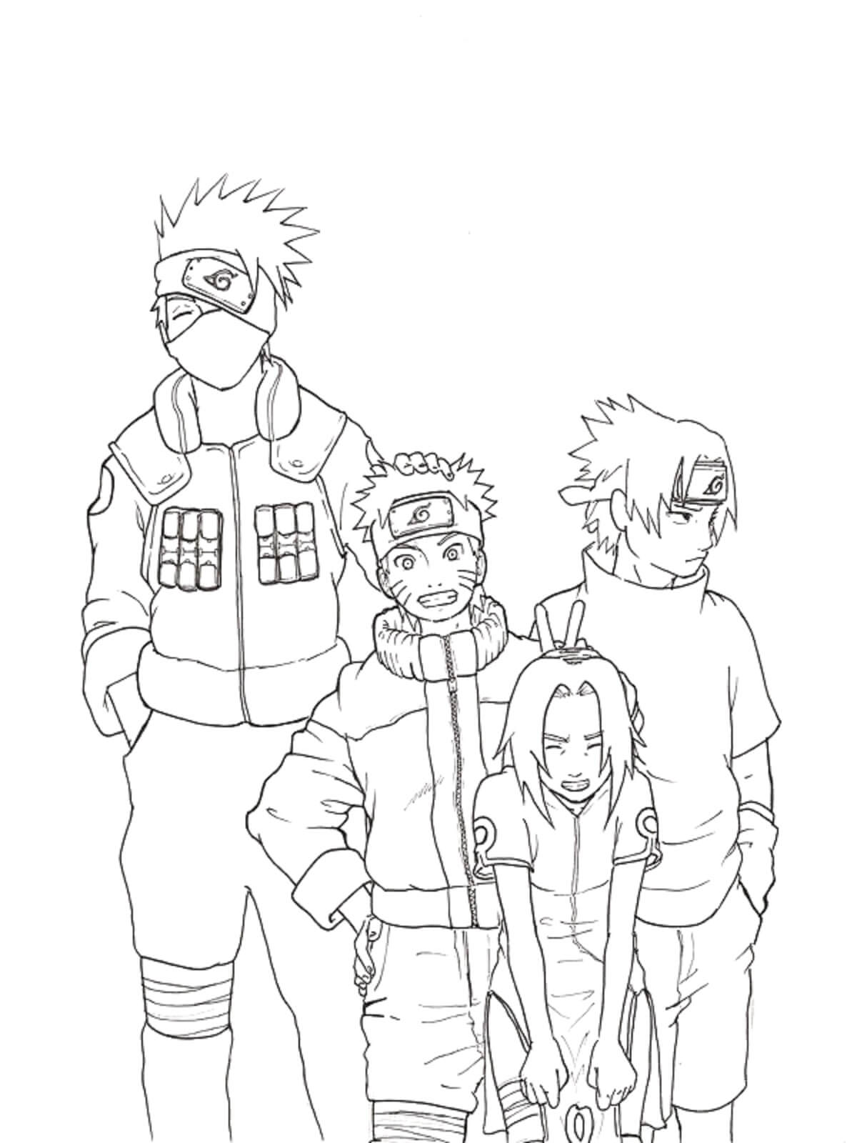 Naruto en zijn vrienden