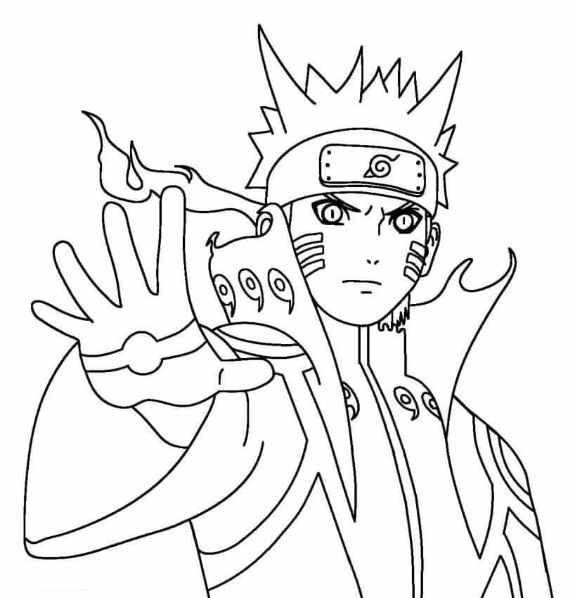 Naruto met de kracht van de zes paden