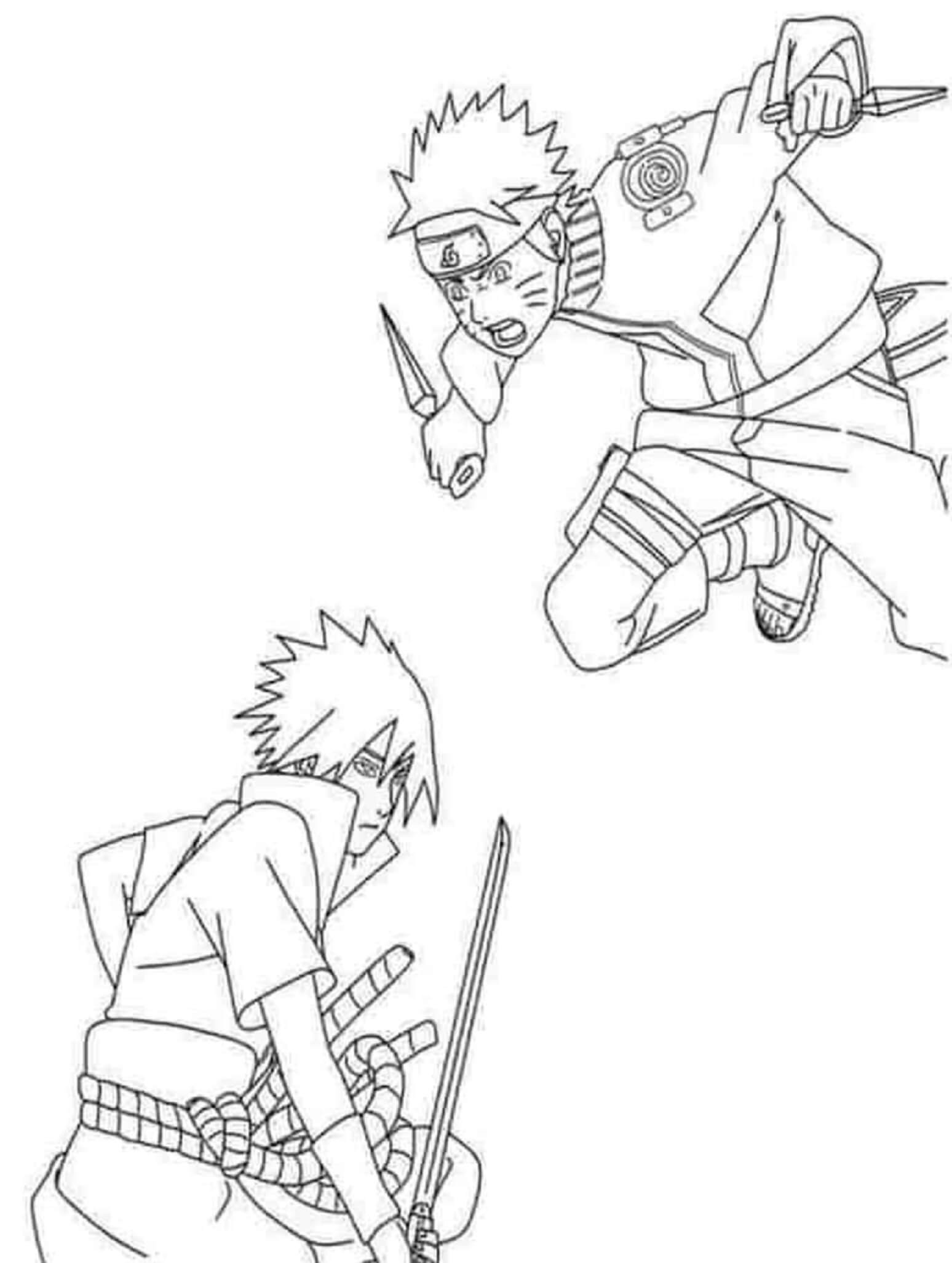 Naruto tegen Sasuke