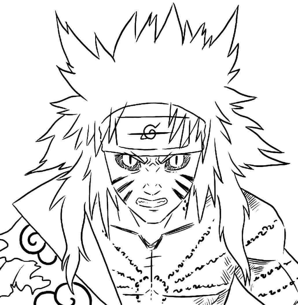 Portret van boze Naruto