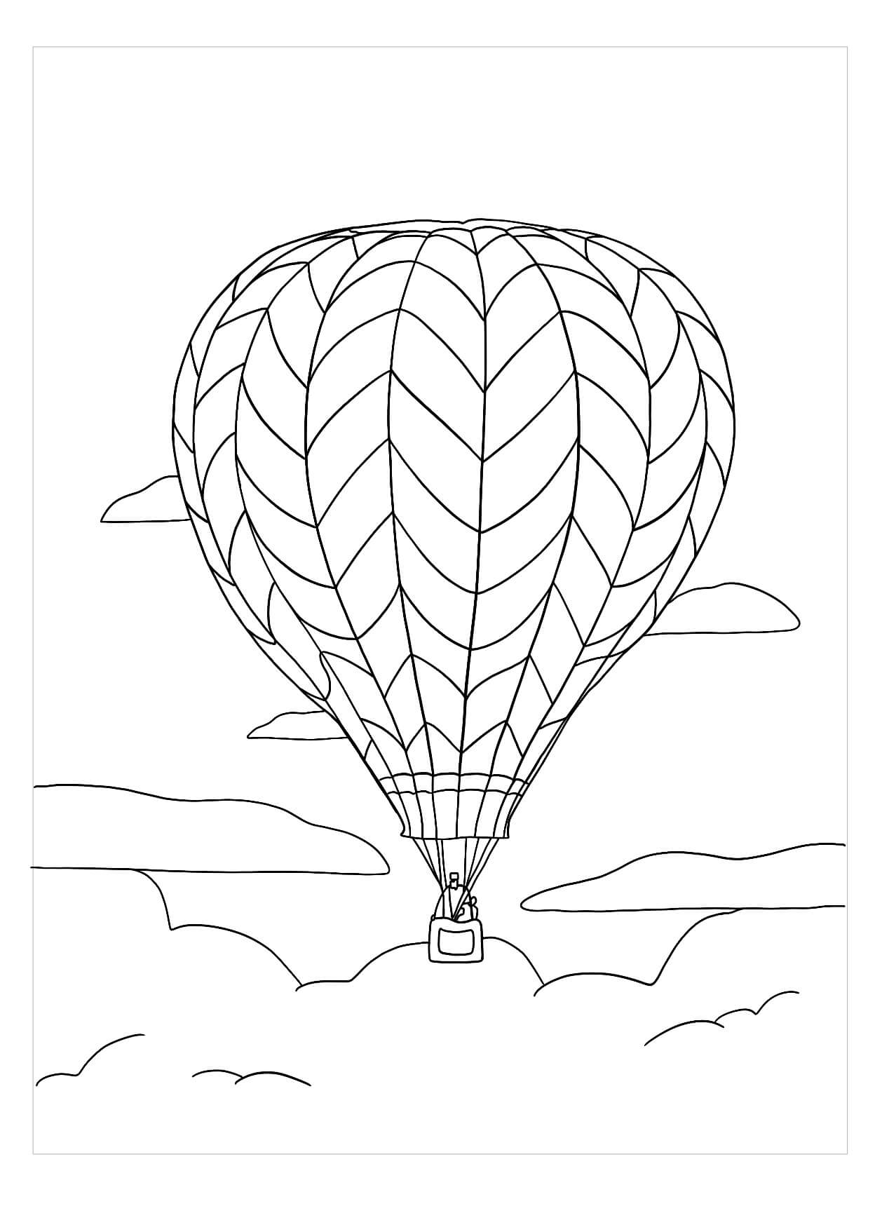 Realistische heteluchtballon