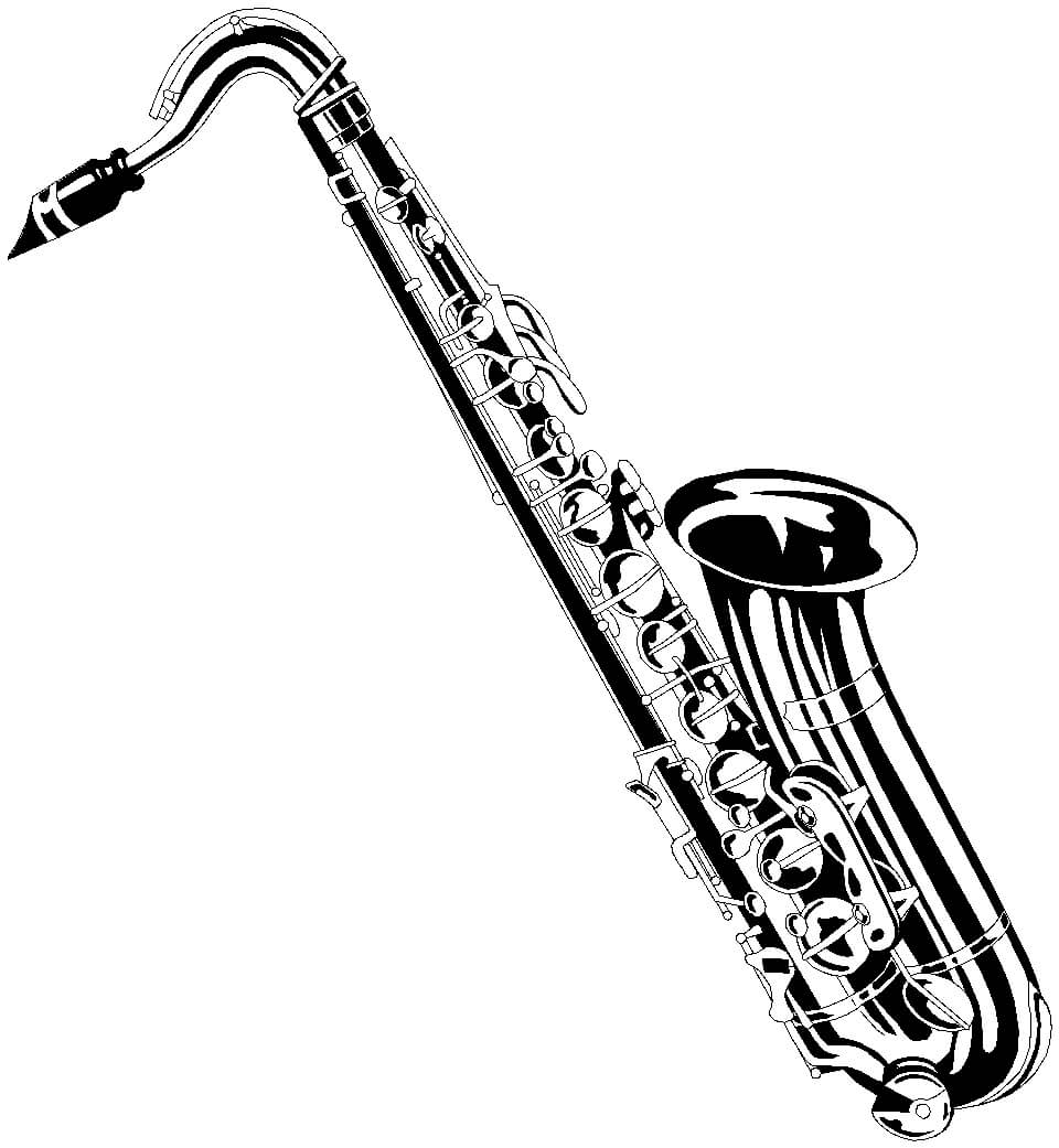 Realistische saxofoon