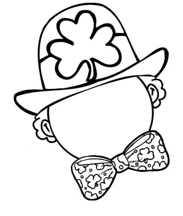 Shamrock-logo in hoed