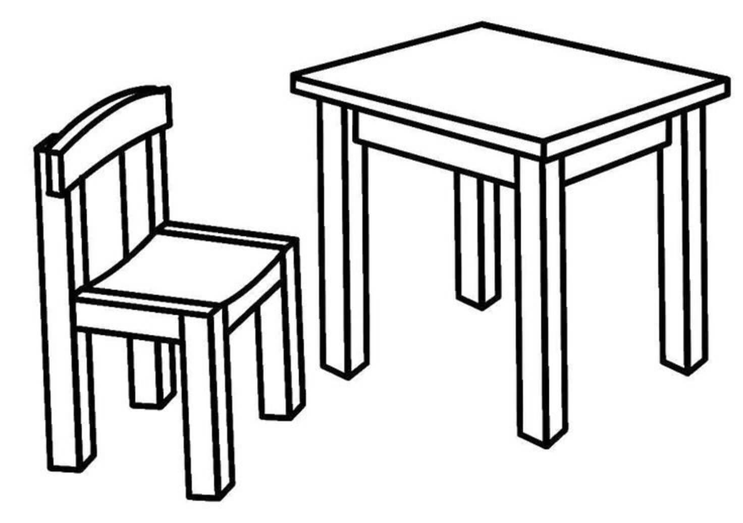 Stoel en tafel