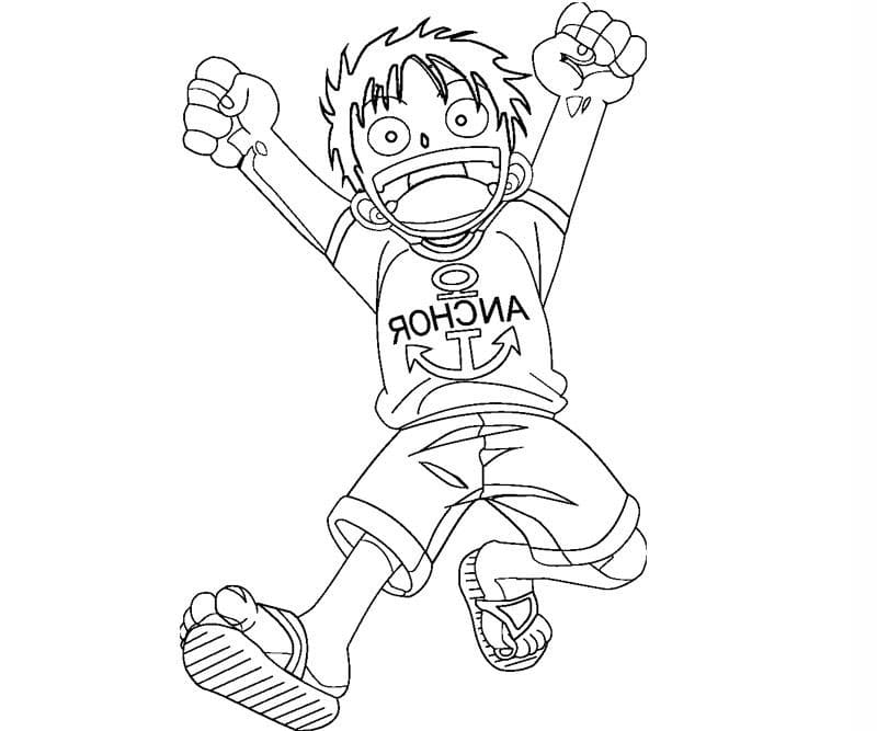 Young Luffy Coloring