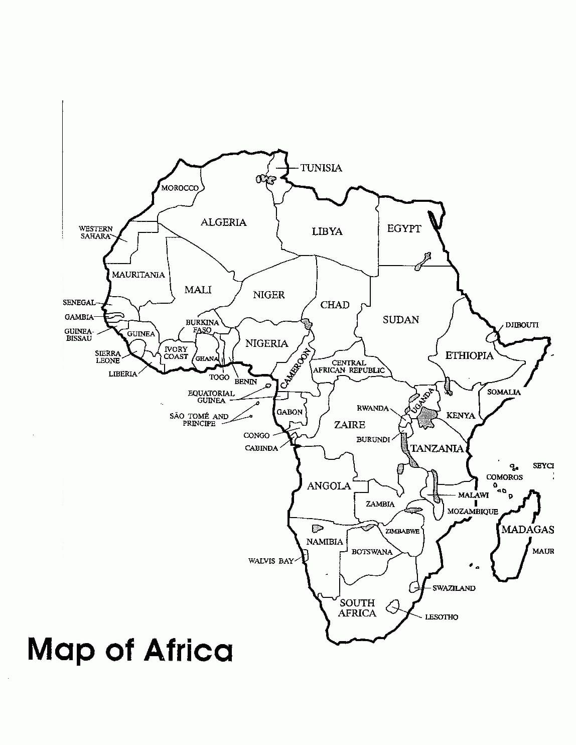 Afrika kaartbeeld