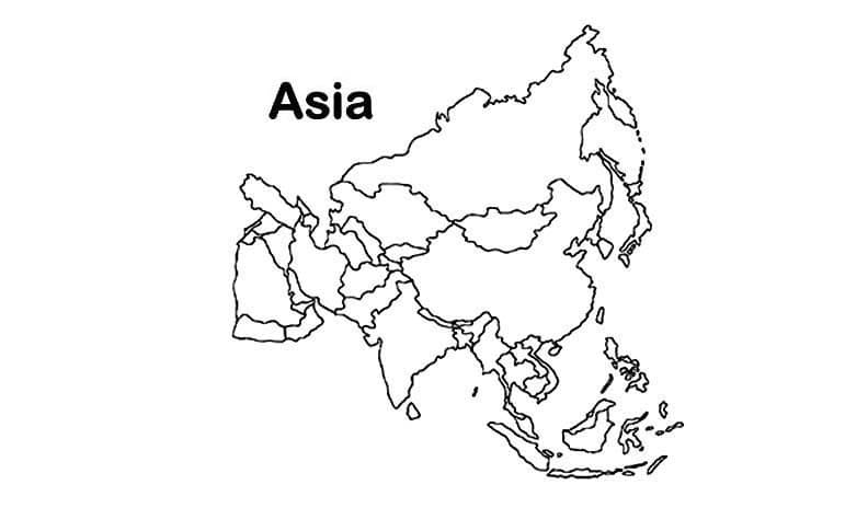 Azië kaart