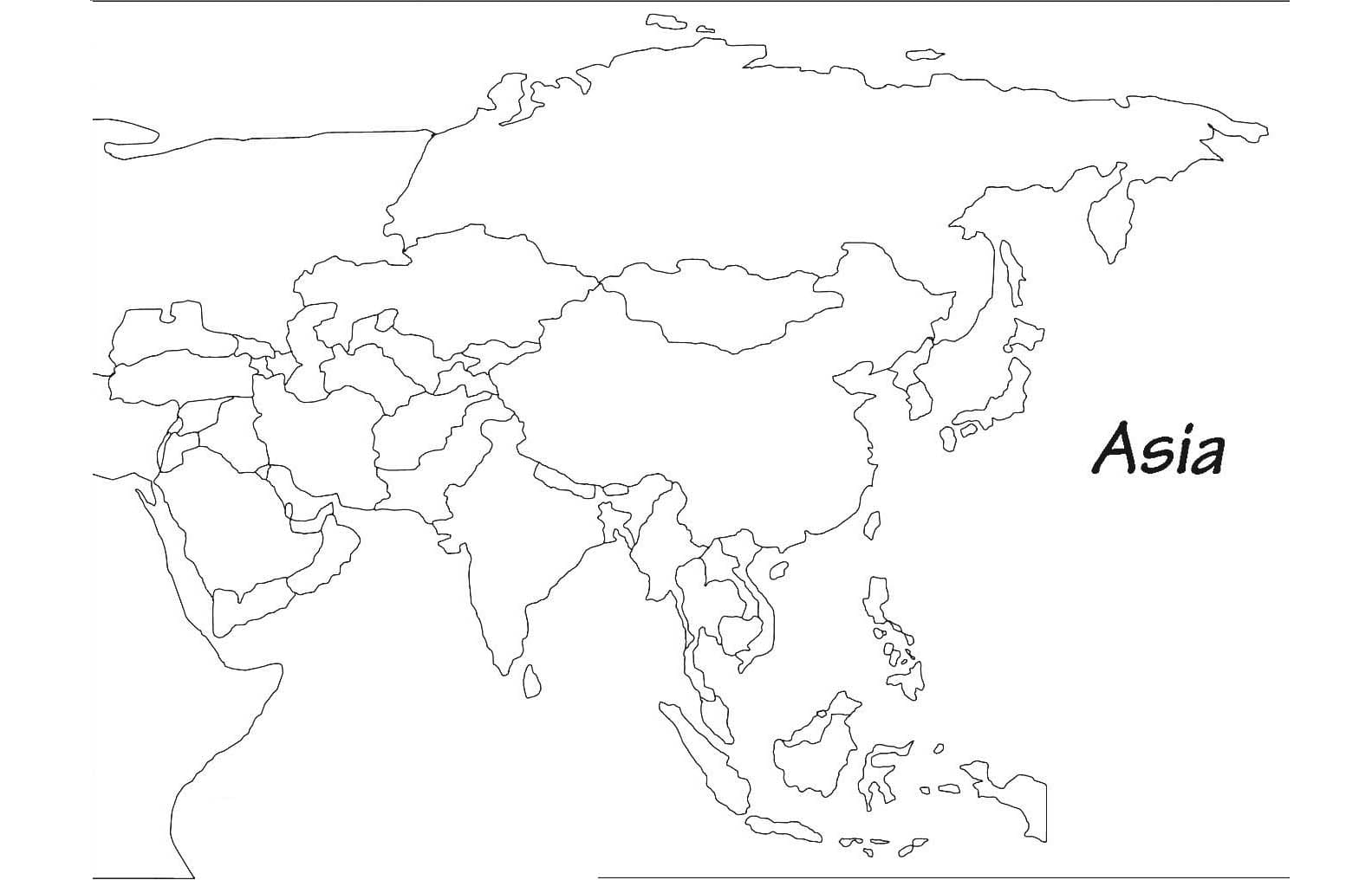 Azië kaart overzicht