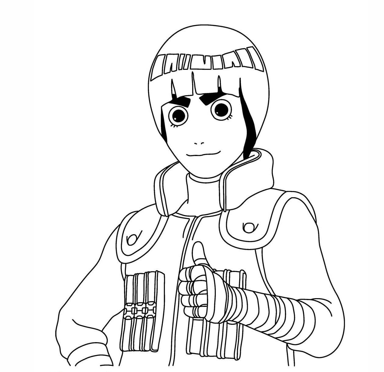 Cool Rock Lee in Naruto