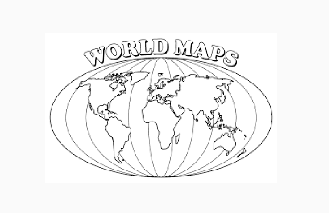 Geweldige kaart van de wereld