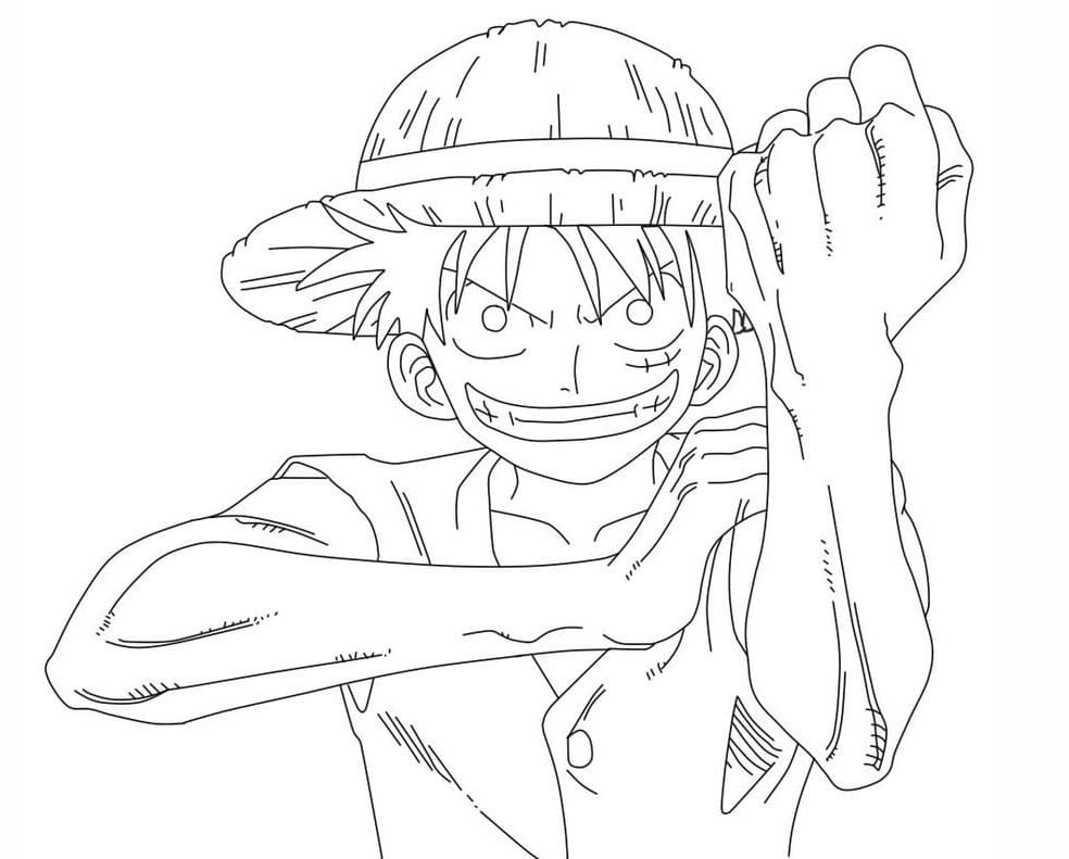Grappige Luffy in One Piece