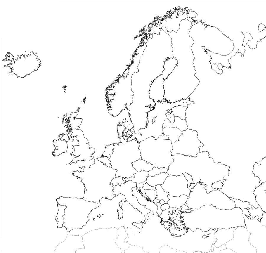 Kaart van Europa - Afbeelding 5